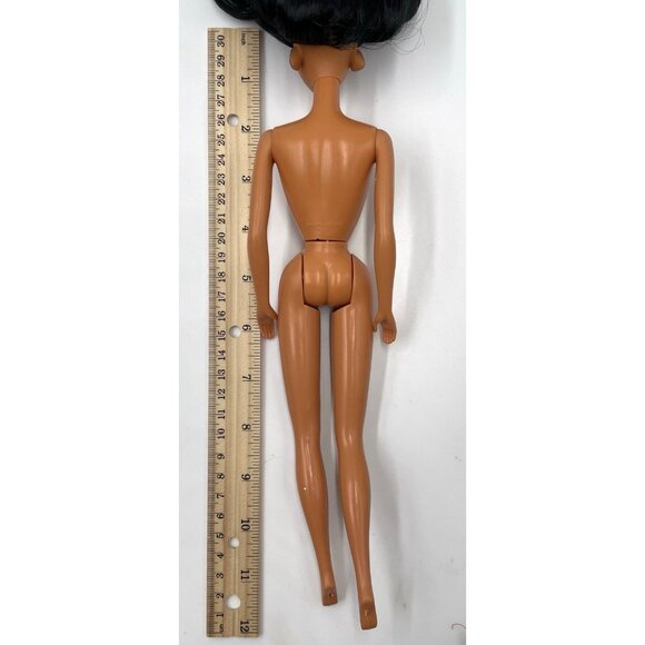 Vtg Mattel Barbie Doll Disney Princess Jasmine Long Black Hair Nude for OOAK - Picture 11 of 11